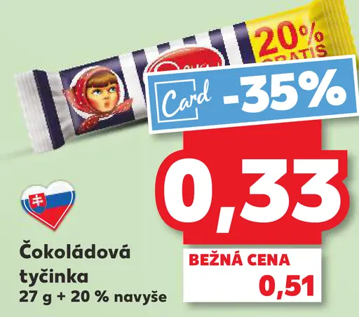 CARD Čokoládová tyčinka