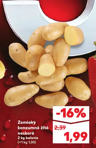 Zemiaky konzumné žlté neskoré