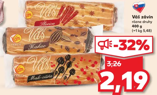 Váš závin čerešňa, kakao, mak-višňa