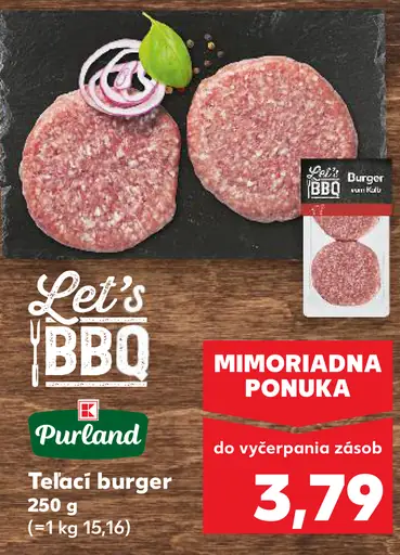 Let's BBQ Teľací burger