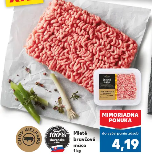 XXL Mleté bravčové mäso
