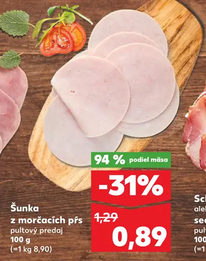 Šunka z morčacích pŕs