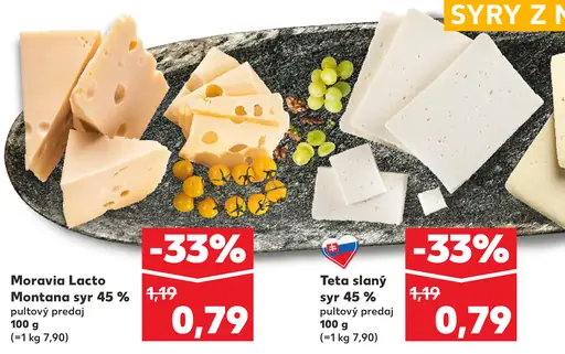 Moravia Lacto Montana syr 45 %