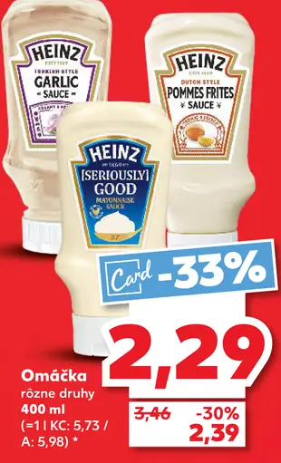 Heinz Omáčka rôzne druhy