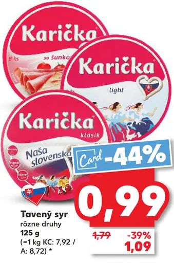 Karička črievko Tavený syr
