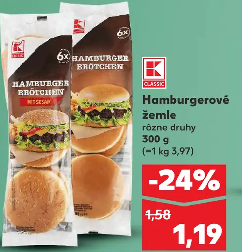 K-Classic Hamburgerové žemle