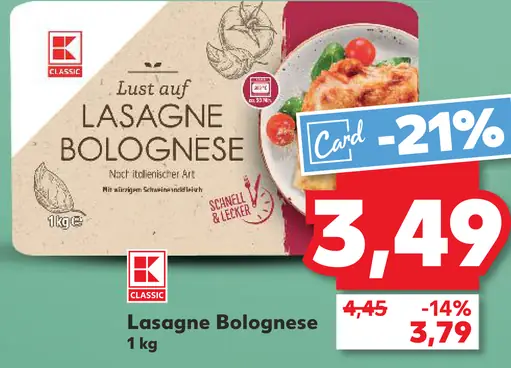 Lasagne Bolognese