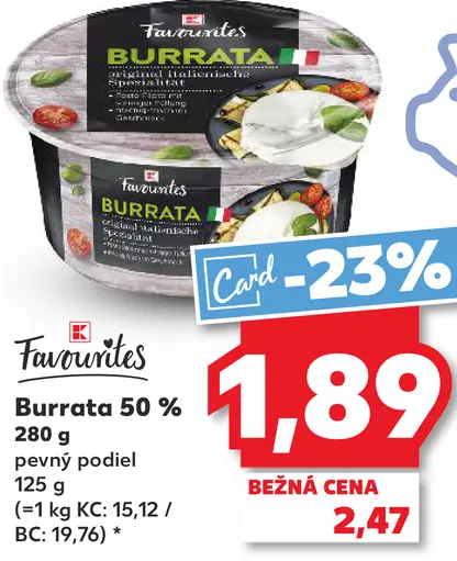 Favorites Burrata 50%