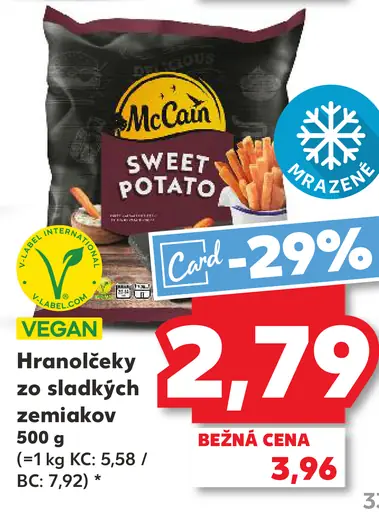 Hranolčeky zo sladkých zemiakov