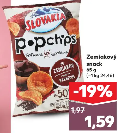 Slovakia Zemiakový snack Pop Chips