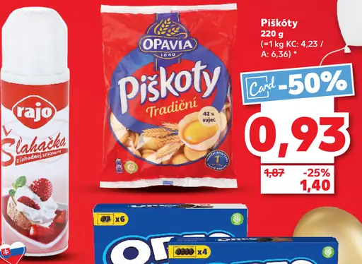 Opavia Piškóty tradiční