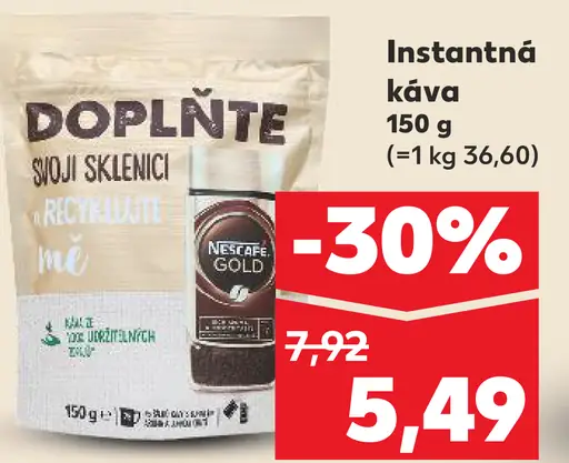 Instantná káva Nescafé