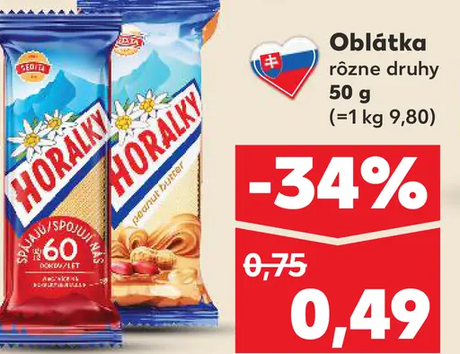 Oblátka Horalky