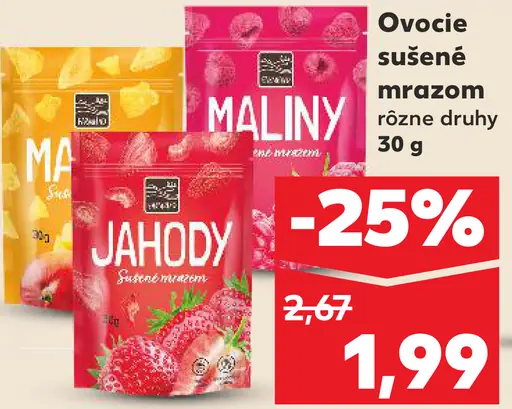 Ovocie sušené mrazom