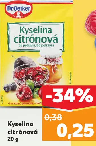 Dr. Oetker Kyselina citrónová