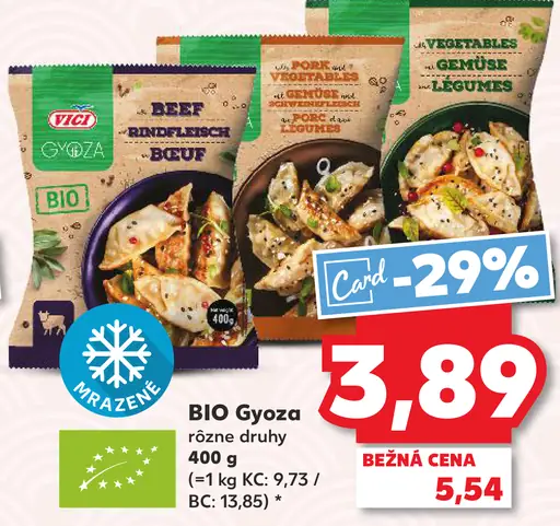 BIO Gyoza rôzne druhy