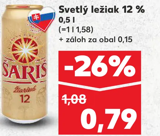 Šariš svetlý ležiak
