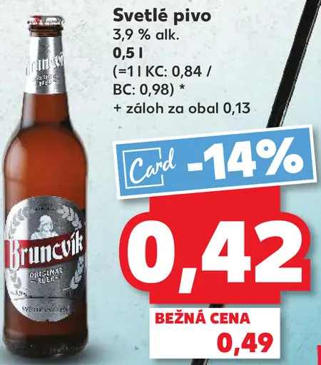 Bruncvík Svetlé pivo