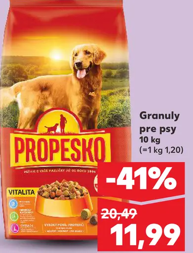 Propesko granuly pre psy
