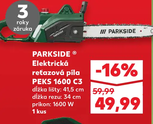 PARKSIDE Elektrická reťazová píla PEKS 1600 C3