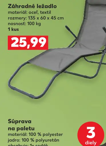 Záhradné ležadlo