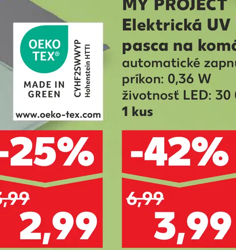 MY PROJECT Elektrická UV pasca na komáre