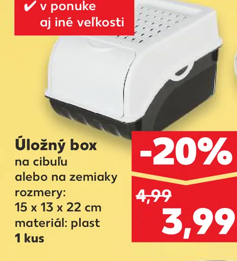 Úložný box na cibuľu alebo zemiaky