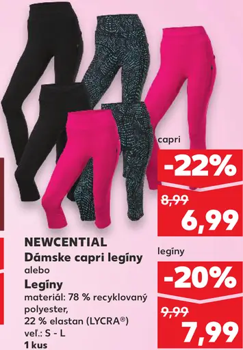 Newcential Dámske capri legíny