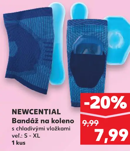 Newcential Bandáž na koleno s chladiacimi vložkami