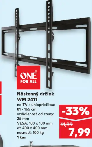 One For All Nástenný držiak WM 2411