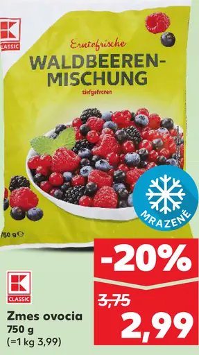 K-Classic Zmes ovocia mrazená