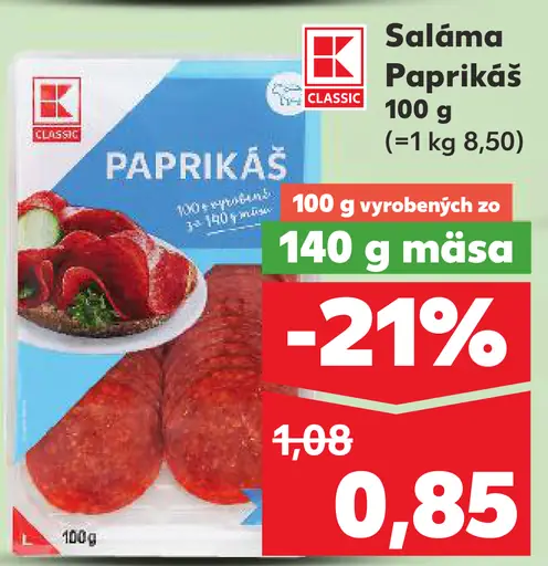 K-Classic Saláma Paprikáš