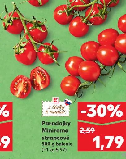 Paradajky Minimora strapcové
