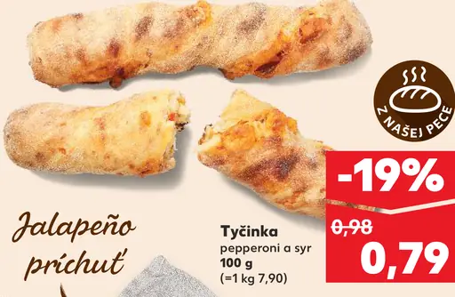 Tyčinka pepperoni a syr