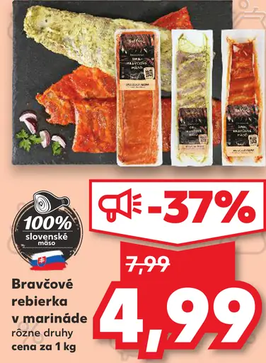 Bravčové rebierka v marináde