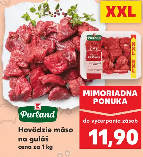 Purland Hovädzie mäso na guláš