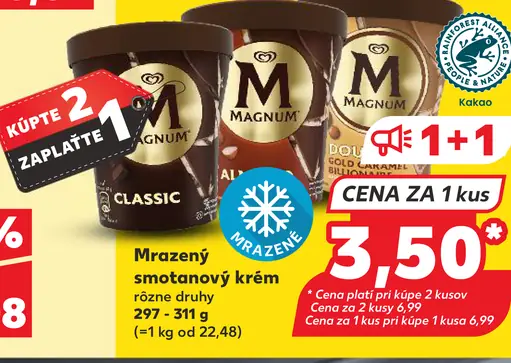 Magnum Mrazený smotanový krém