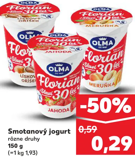 Olma Florian smotanový jogurt