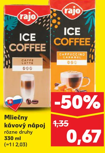 Rajo Mliečny kávový nápoj Caffe, Cappuccino