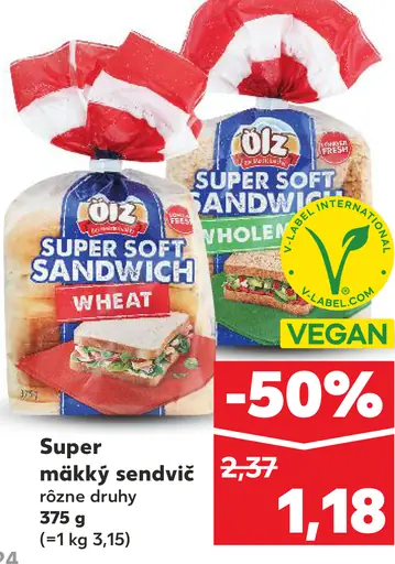 Super mäkký sendvič