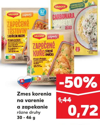 Zmes korenia na varenie a zapekanie