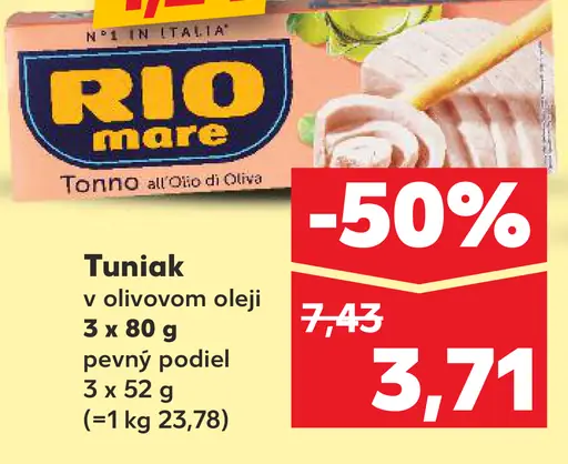 Rio Mare Tuniak v olivovom oleji