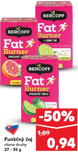 Bercoff Funkčný čaj Fat Burner
