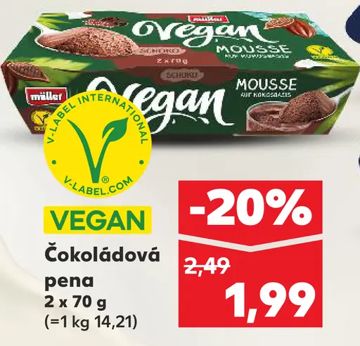 Vegan Čokoládová pena