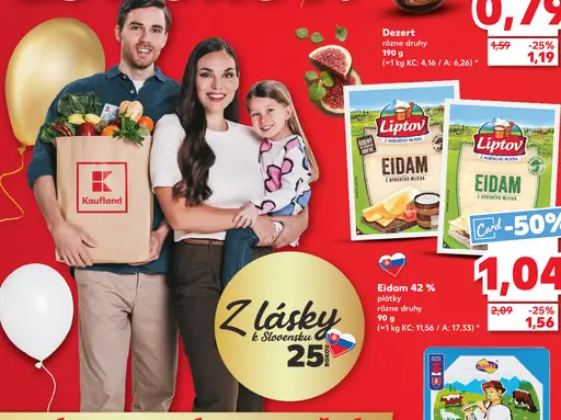 Liptov Eidam plátky