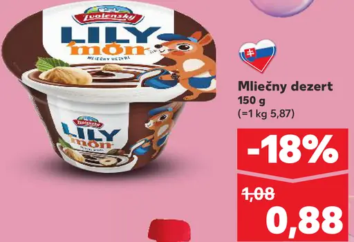 Lilly Joy mliečny dezert