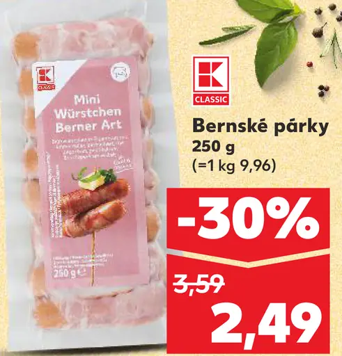 K-Classic Bernské párky