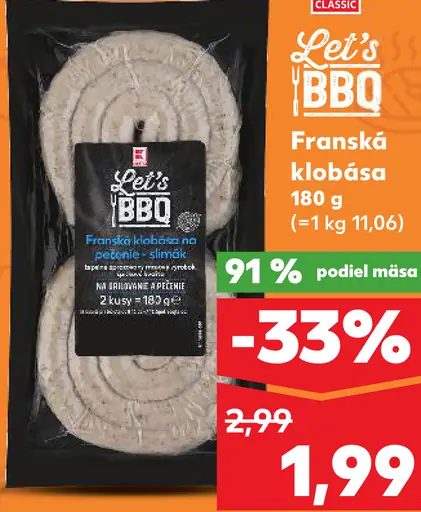 Let's BBQ Franská klobása