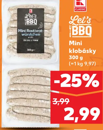 Let's BBQ Mini klobásky