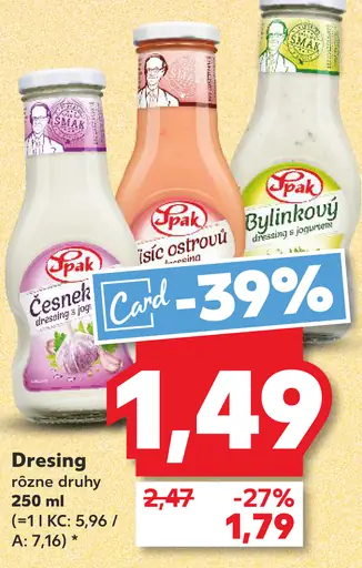 Spaak Dresing cesnakový